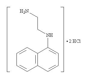 N-(1-naftylo)etylenodiaminy chlorowodorek, wzorek.JPG